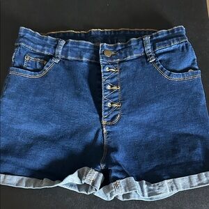 SHEIN Dark Blue Jean Shorts